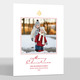 Red and Gold Foil Tree Photo Cards Image 1 of 7